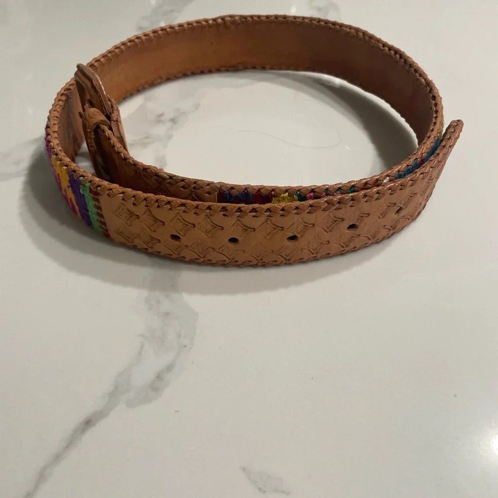 NWOT Peruvian Leather Belt 30 Waist
